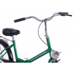 Retro skladací bicykel Fuzlu 24'' Universal / Universe 1 prevodový 15" zelená